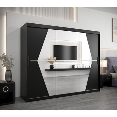 Akeesha 3 Door Manufactured Wood Wardrobe