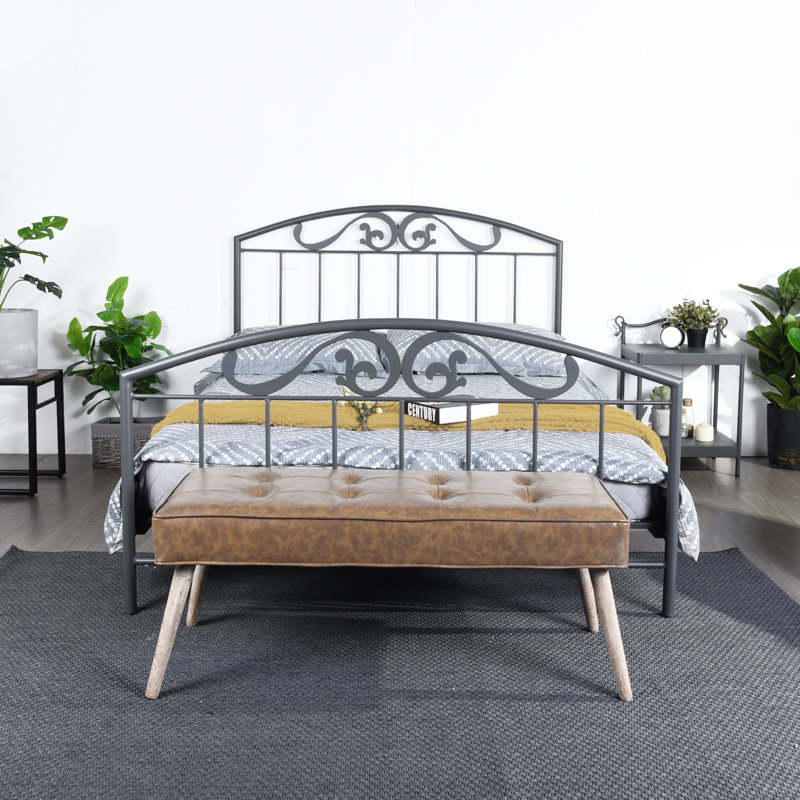 Lugo Solid Wood Bed, European Double (140 x 200 cm)