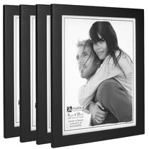 Set of 3 Photo Frames - 8x10 or matted to 5x7 Black Milford Home  Collection-New