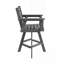 Ensemble de 2 chaises de patio pivotantes en PEHD d'extérieur, rotatives à 360 °, résistantes aux intempéries, résistantes aux rayons UV et nécessitant peu d'entretien