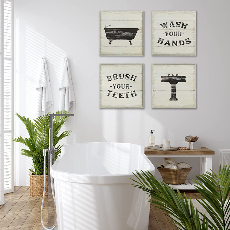 Ivy Bronx Bathroom Wall Decor,Upgraded Splish Splash Bathroom Decor Wall  ArtMetal Wire Words Funny Bathroom Signs Housewarming Wedding Gift Ideas -  Wayfair Canada