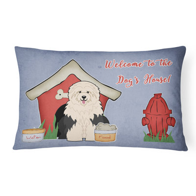 Coussin lombaire intérieur/extérieur mauve/rouge pour chien house