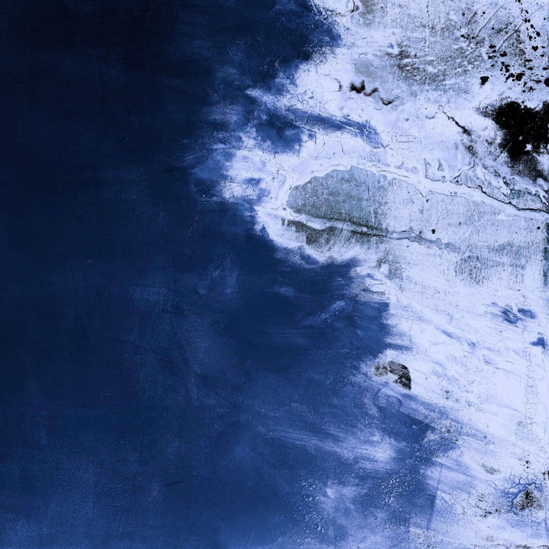 Aerial Contemporary Fine Art, 41.5" H x 41.5" W x 1.75" D, Black Framed Canvas