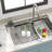 4.72"L x 5.3"W Stainless Steel Glass Rinser for Kitchen Sink
