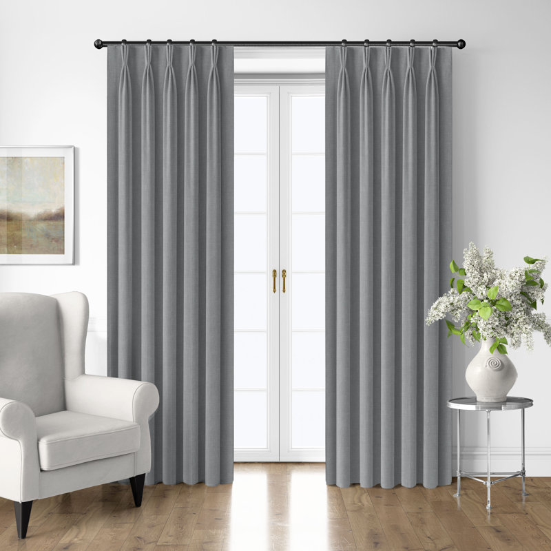 Ensemble de 2 rideaux en coton Shay, L 20 po x L 108 po