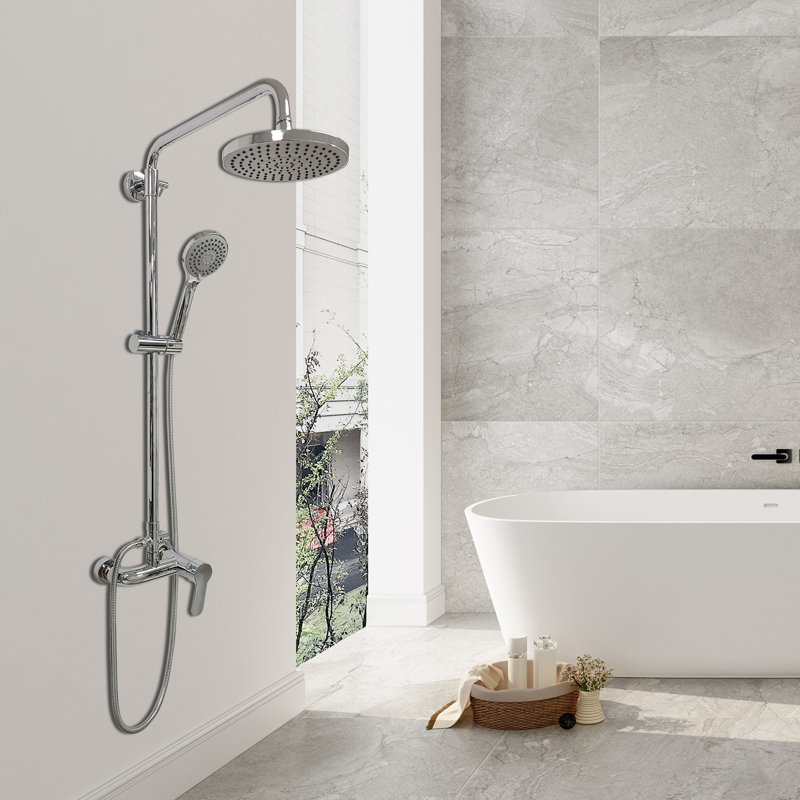 Système de douche avec valve brute
