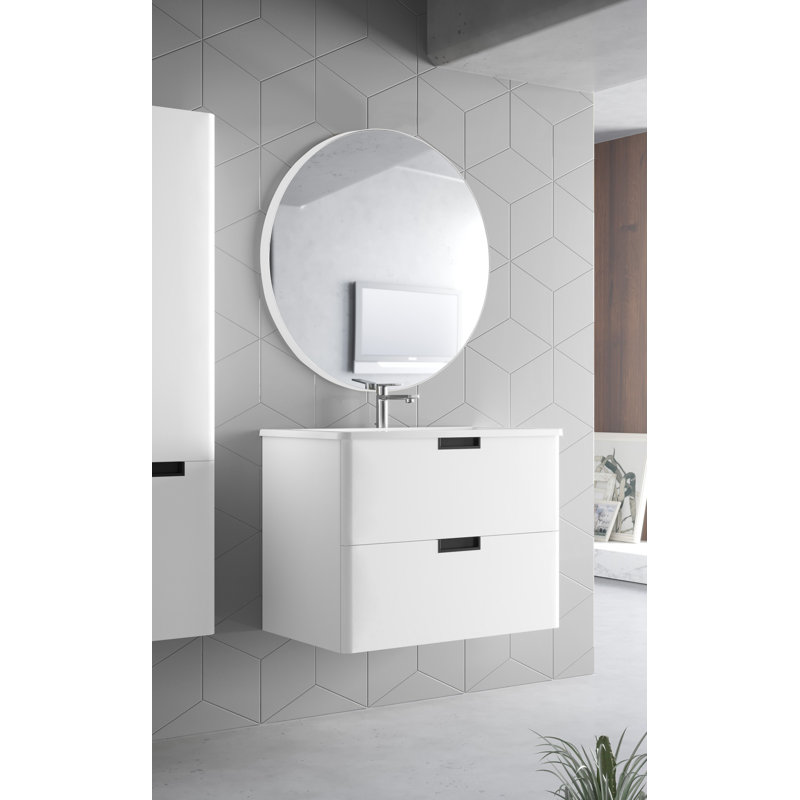 Miroir de salle de bain Birkbeck, H 24 po x l 24 po x P 2 po