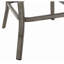 Table d'appoint / table basse en métal peint, table en fer robuste avec finition thermolaquée, utilisation à l'extérieur