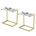 Ivory Top/Gold Base