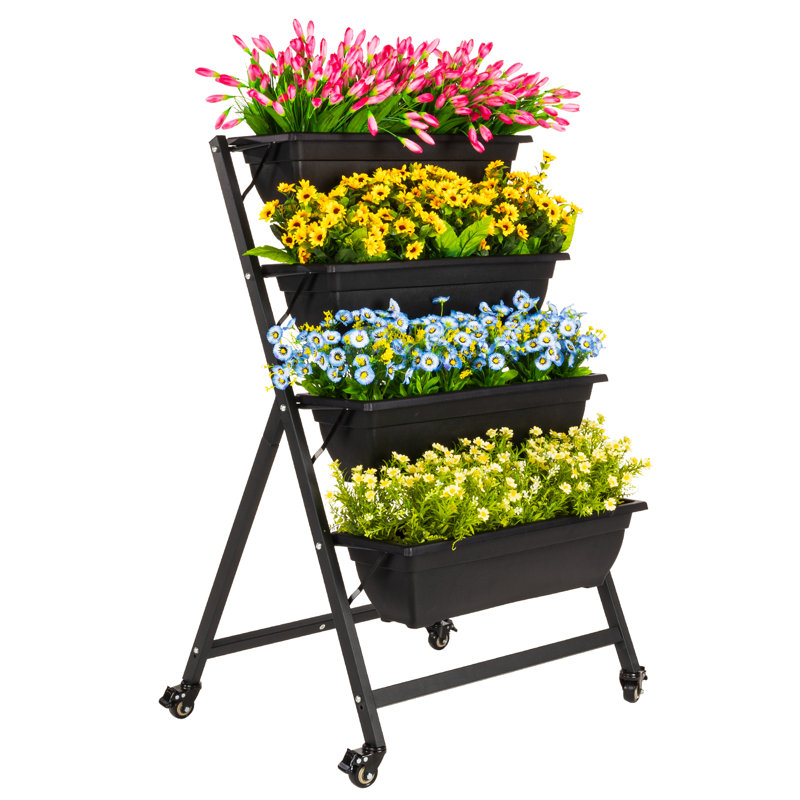 Jardin vertical Oliviamae, Noir, H 44 po x l 26 po x P 26 po