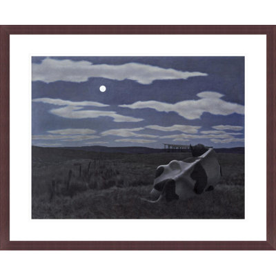 Lune et vache par Alex Colville - Impression numérique sur toile