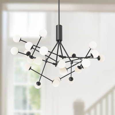 Moto 23 - Light Dimmable LED Sputnik Modern Linear Chandelier