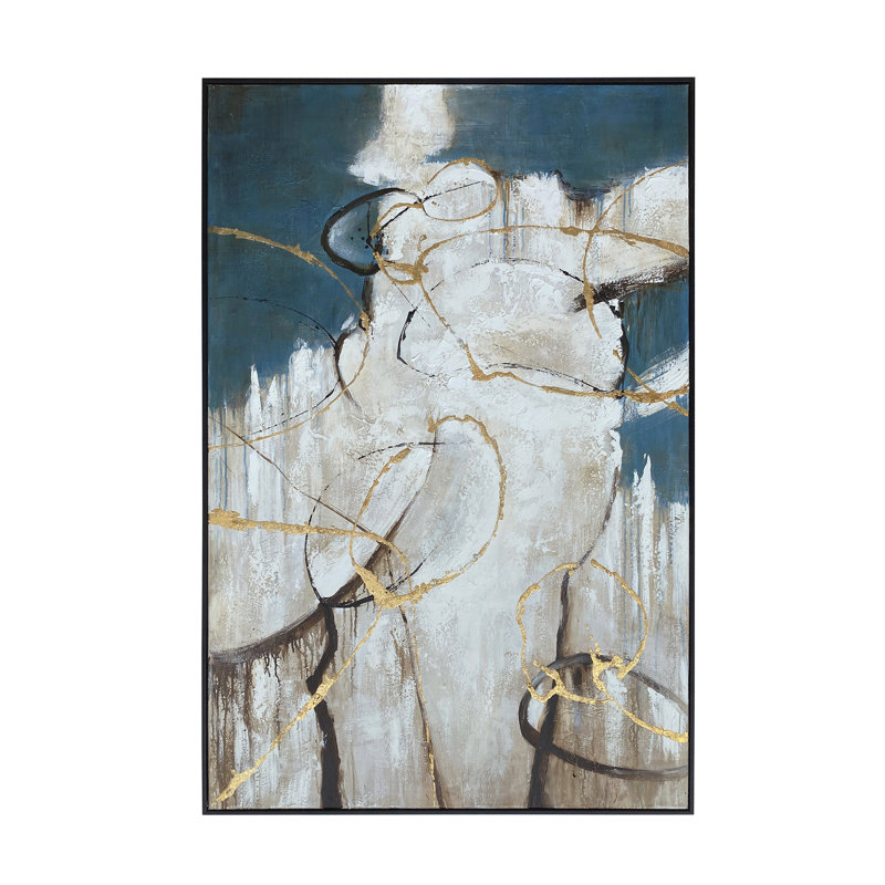 Berna Semicircles - Single Picture Frame Painting on Canvas