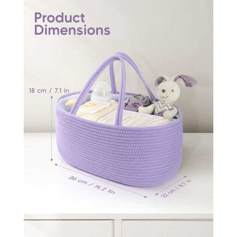 Rebrilliant Storage Bag, Purple, 19cm H x 37cm W x 23cm D