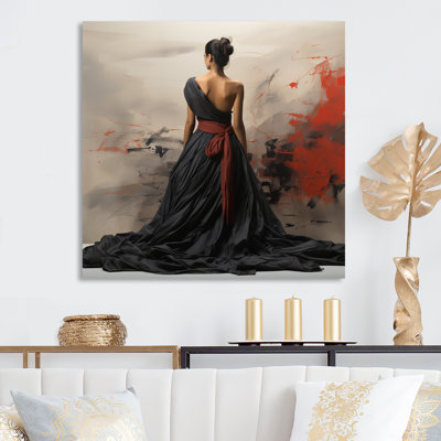 Portrait de femme chic et chic - art mural en métal Dior