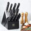 Ensemble de 16 couteaux HENCKELS Solution, noir