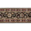 Manchuria Wool Oriental Area Rug in Black/Wine