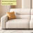 Minimalist modern in-line sofa set