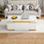 Table basse à plateau relevable pliable 47,2 po avec 4 tabourets de rangement