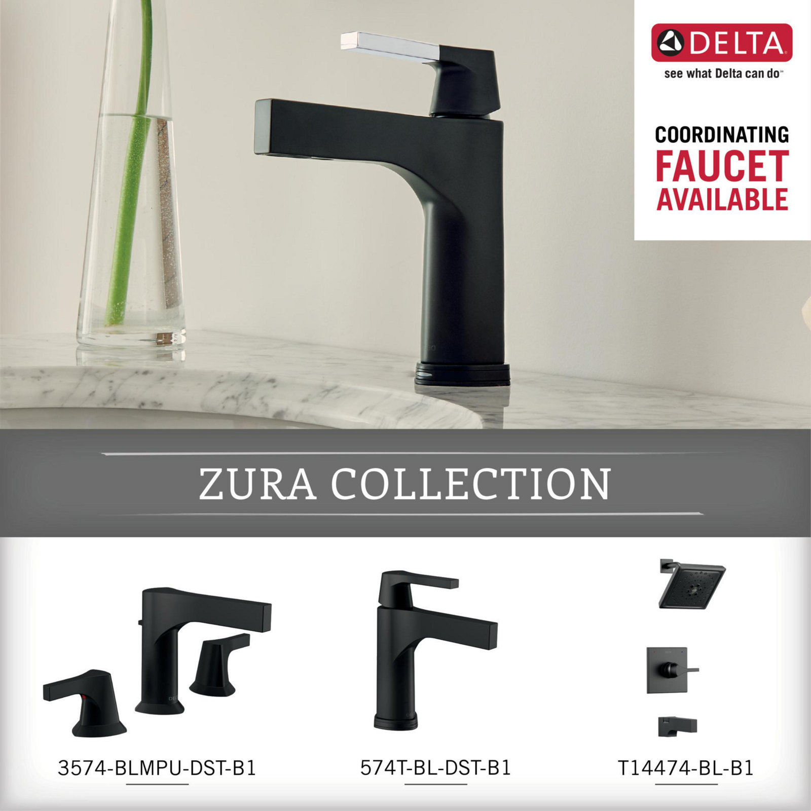 Zura Wall Mount Toilet Paper Holder, Matte Black