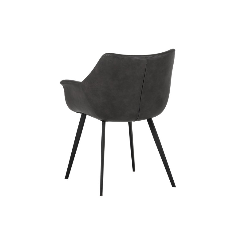 Mason Chair, Town Gray Faux Leather