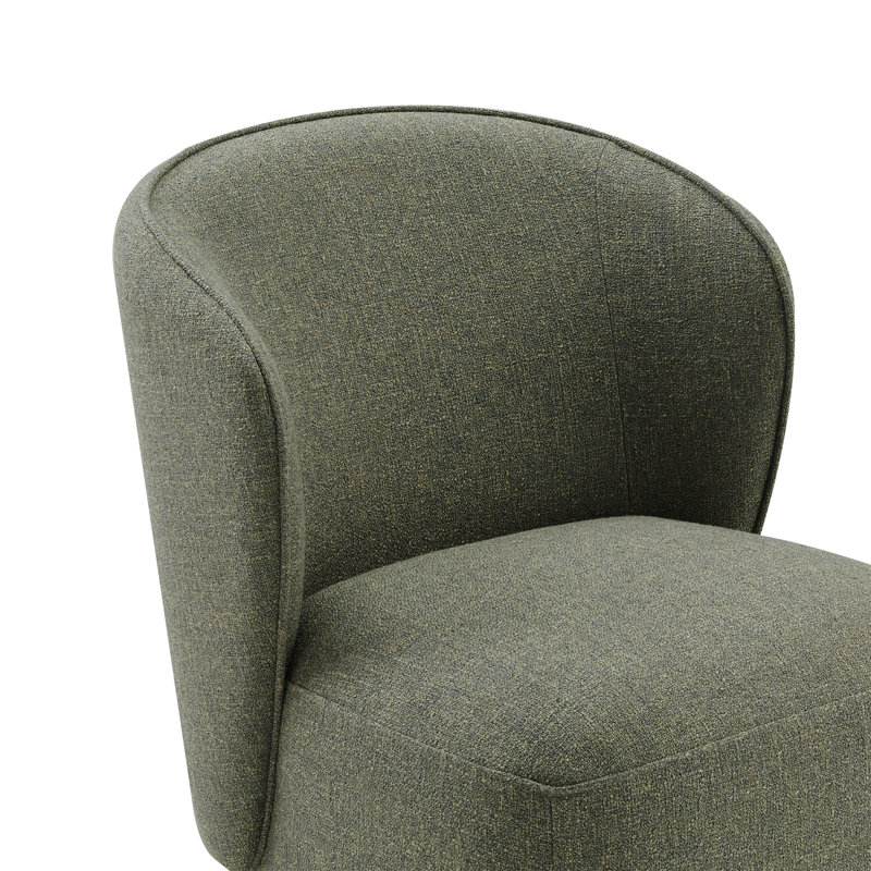 Chaise rembourrée Niha, Tweed chanvre Nathan