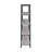 4-shelf Open Bookcase in Grey Driftwood and Black