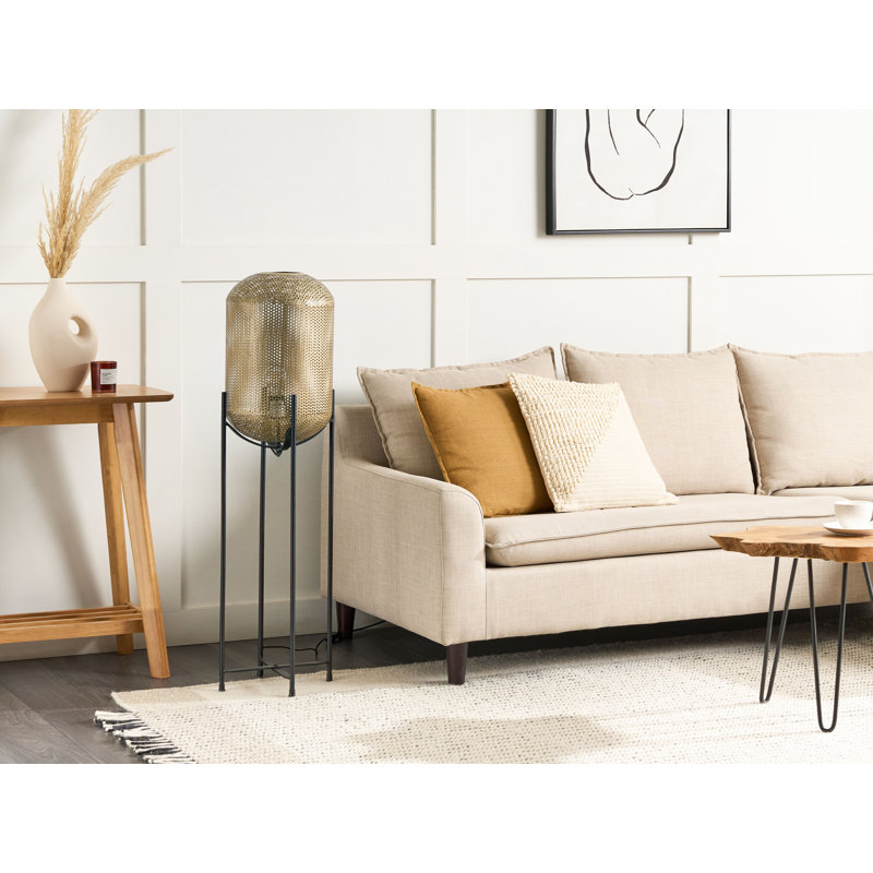 Ahl 107cm Black Column Floor Lamp