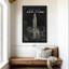 Lilie Blueprint Map New York Chrysler Building noir-108472957