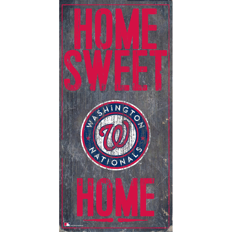 « home doux home », impression sur bois, Nationals de Washington
