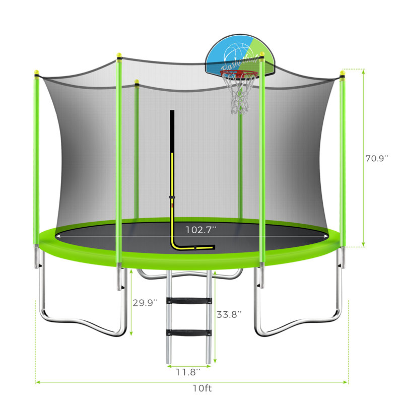 Trampoline pour enfants_100,8X120X120