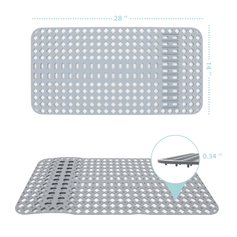 Tapis d'évier en silicone 28 po x 14 po résistant à la chaleur