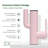 Bathroom Sink Faucet, Cactus-Shaped, Single Hole with Water-Powered 3Colors LED Temperature Display and Adjustable Outlet, 2 Water Flow Modes with Supply Hoses, No Battery, Pink-121679567