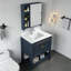 Plateau de meuble-lavabo en quartz de qualité supérieure avec lavabo encastré et résistance aux taches