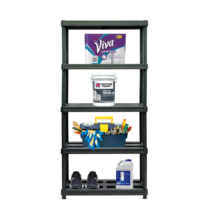 36in W Plastic Storage Shelving Unit By Juggernaut Storage