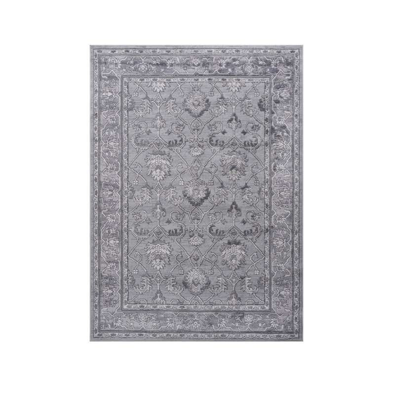 Collection Grey/Oriental Non-Shedding Living Room Bedroom Dining Home Office Stylish and Stain Resistant Area Rug