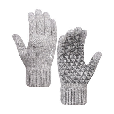 Warm jacket hand guard Winter Knit Gloves Warm Full Men Women With Upgraded Screen -Slip Glove Fleece Lined