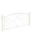 Lit double en métal blanc, conception et structure modernes, fonctionnement stable et silencieux, assemblage facile inclus, aucun sommier requis, convient aux matelas de 8 pouces et plus, capacité de poids de 600 lb - acier robuste