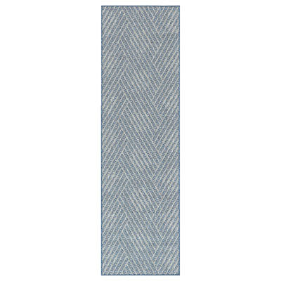 Jiovanni Contemporary Geometric High-Low Performance Indoor/Outdoor Area Rug