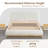 Burritt Modern Boucle Upholstered Rounded Headboard Platform Bed with Solid Wood Frame-1610932785