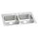 Celebrity 33" L x 21" W Double Basin Drop-in Kitchen Sink