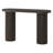 Isa 55" Wide Oval Fluted Console Table in Brown Oak-889932975
