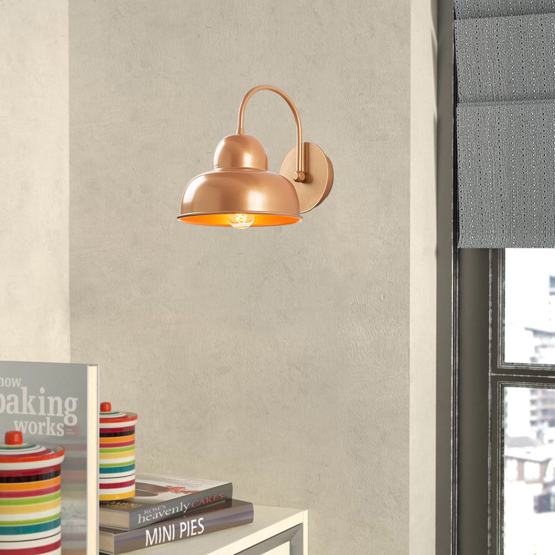 Lampe murale scandinave Glam, corps en métal, 7,9 po x 10,6 po x 9,4 po | Douille E27, 40 W maximum | Certifié IP20, parfait pour le salon, la chambre à coucher et le couloir | Design élégant, luminaire élégant pour la décoration intérieure moder
