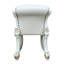 Tabouret de coiffeuse Vendome, similicuir beige et finition perle antique-1708469513