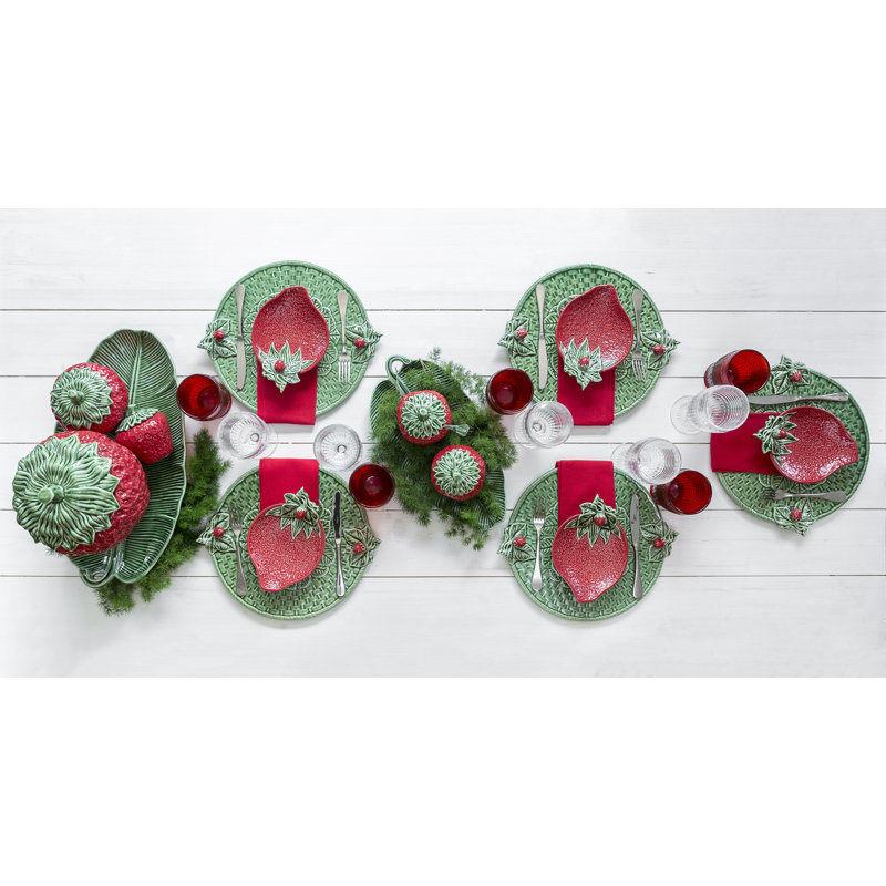 Strawberries Earthenware Platter