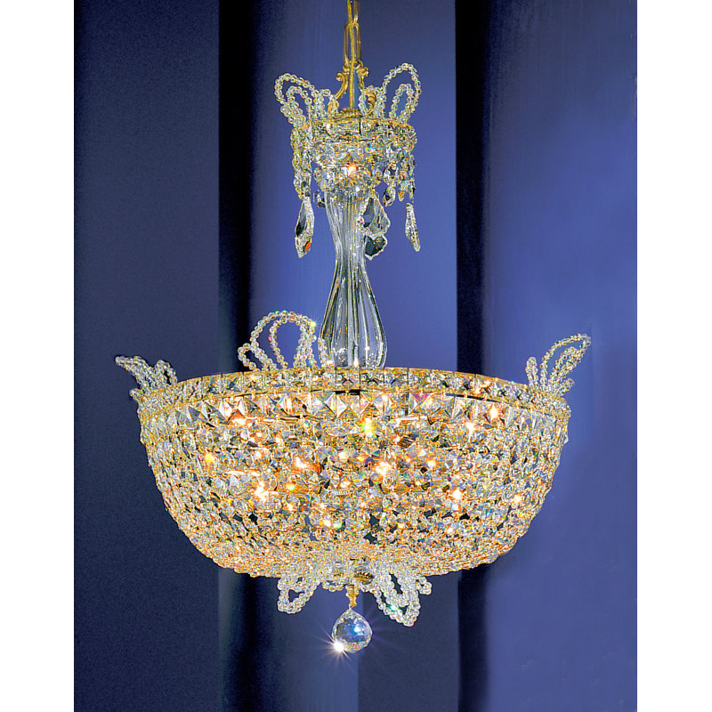Lustree en cristal 16 lumières Griffis, Crystalique-Plus
