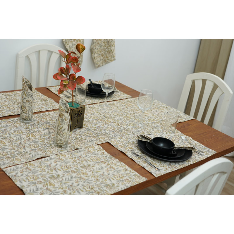 Napperon décoratif en coton 13 x 19 po Fab divine Qudrat, gris