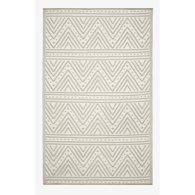 Outdoor Rug Plastic Straw Rug Waterproof Patio Johaan, Rectangle 3' x 5', Patan - Beige