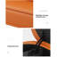 Repose-pieds scandinave avec dossier en cuir
