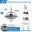 21 Inch Matte Black Indoor/Outdoor Ceiling Fan With Light And Remote, Ip55 Waterproof, Reversible Dc Motor, 6-Speed